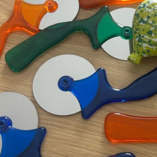 Pizza cutters stainless steel, pack of 20, various colors