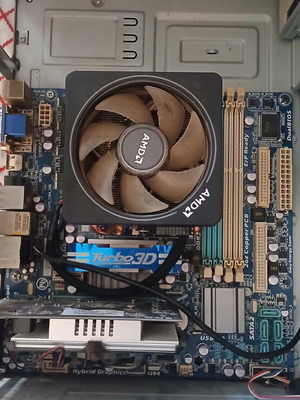 Kit PC AMD with Phenom 970 CPU, Gigabyte motherboard, 16GB DDR3 RAM, RX 560 2GB
