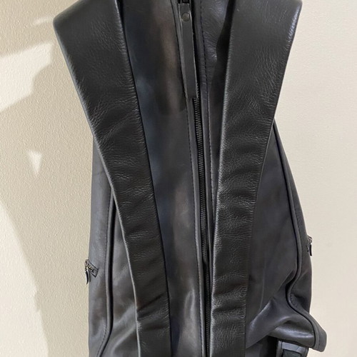 Mummy’s Boyfriend Leather Backpack new, black, handmade in Greece