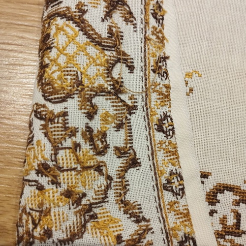 Handmade embroidery used 51×33 with some pulls