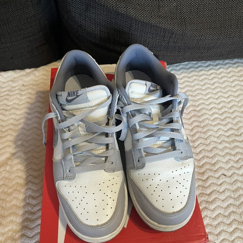 Nike Dunk Low sneakers, grey and white, size 42.5