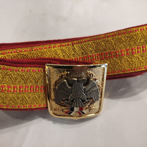 Serbian army fabric belt used with metal buckle