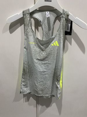 Adidas Adizero x Labrum singlet new, size S, grey and yellow