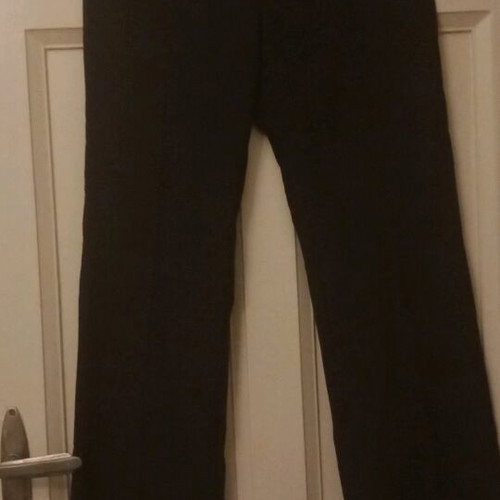 Pull & Bear High-Waisted Stretch Black Pants New Size M