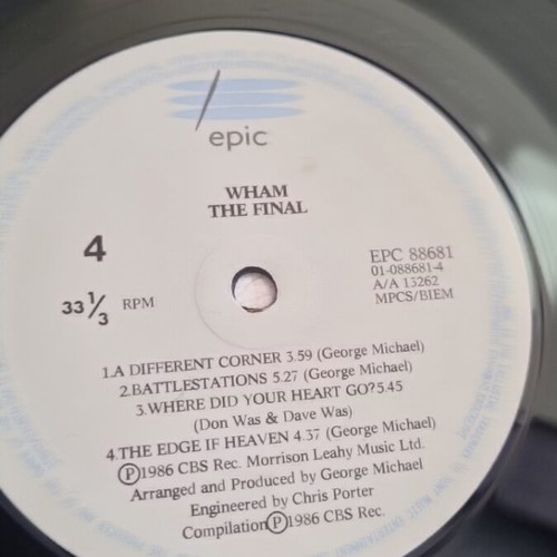 Wham!! vinyl used