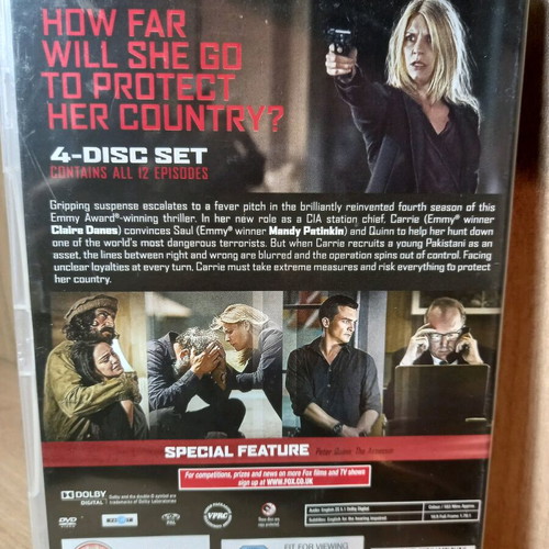 Homeland DVD 5 seasons like new with English subtitles