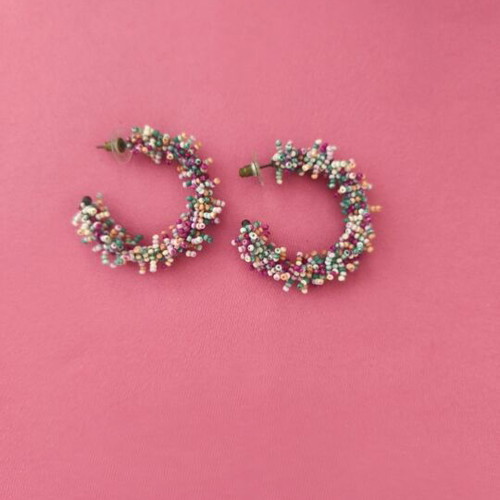 Earrings used, colorful