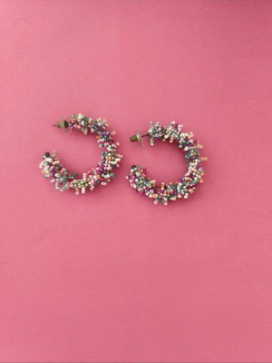 Earrings used, colorful