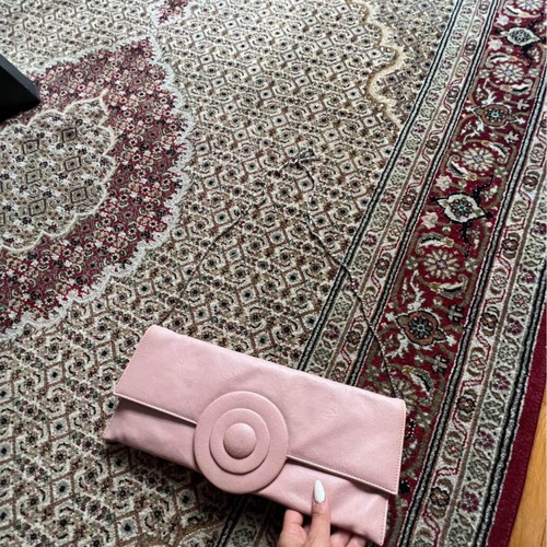 Envelope bag like new with strap pink