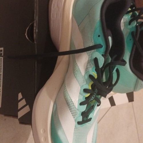 Adidas Adizero Boston 13 M running shoes, turquoise, size 44