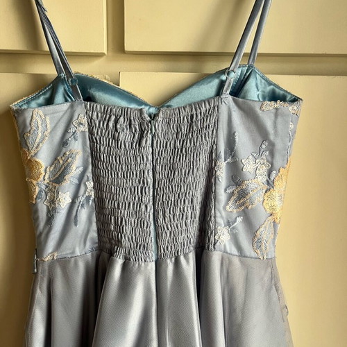 Evening dress new turquoise with sequins and tulle