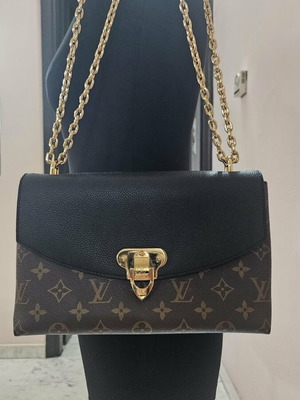 Louis Vuitton Saint Placide shoulder bag like new, black and brown leather
