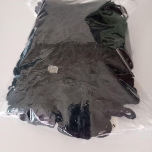 Long black scarf new with loop design