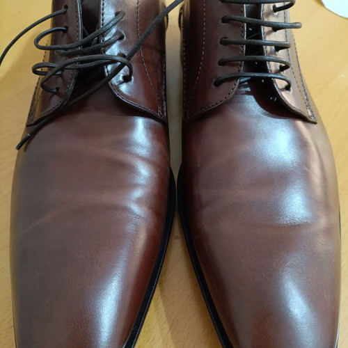 Hugo Boss leather shoes like new, size 42-42.5, brown