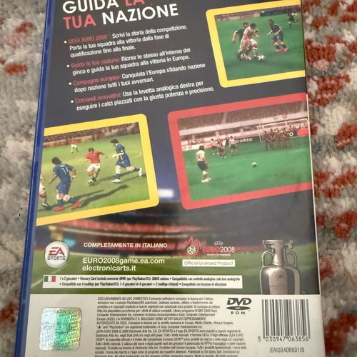 UEFA Euro 2008 PlayStation 2 used with Italian cover