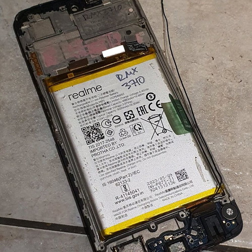 Realme C55 (RMX3710) parts used, missing motherboard and screen