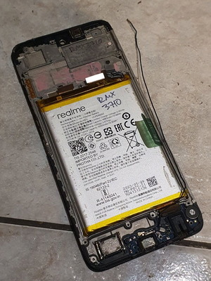 Realme C55 (RMX3710) parts used, missing motherboard and screen