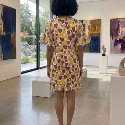 Salvatore Ferragamo dress size M used, colorful