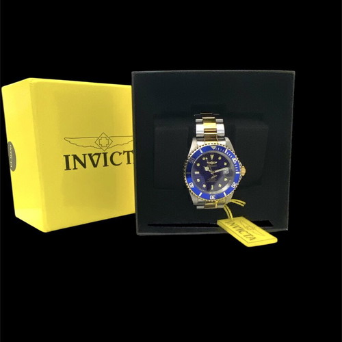 Invicta αυτόματο ρολόι σαν καινούργιο, μπλε και χρυσό