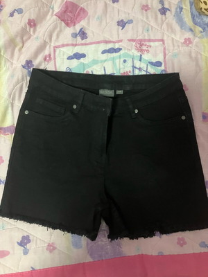 Denim shorts like new, size M, black