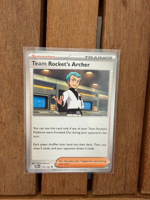 Team Rocket’s Archer 170/182 new Pokemon card