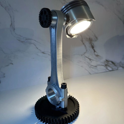 Engine piston lamp made to order
