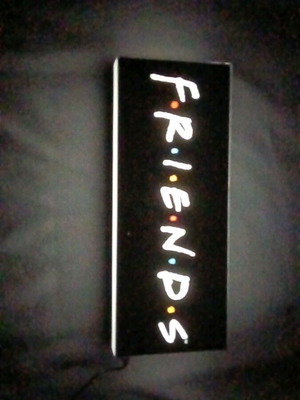 Friends επιτραπέζιο ή επιτοίχιο φωτιστικό σε μαύρο