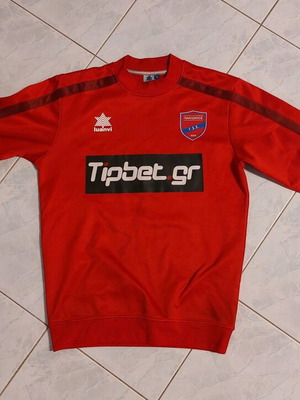Panionios training sweatshirt used, authentic Tipbet.gr, Luanvi 2018-2019 size medium