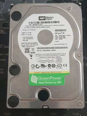 Western Digital Caviar 640GB like new
