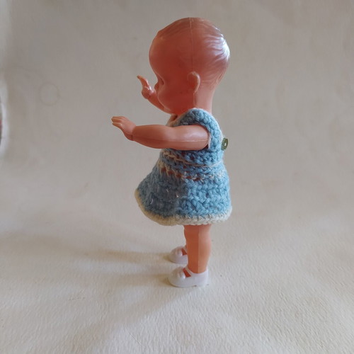 Vintage mini doll Gama 50s-60s, like new, 16 cm
