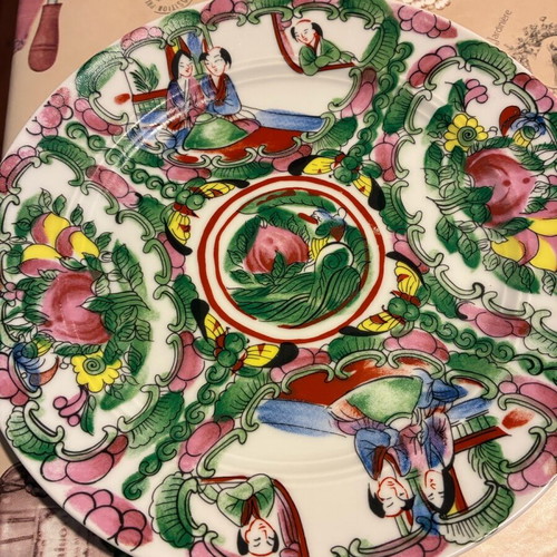 Mitterteich Germany decorative porcelain plate like new, 25 cm, Chinese design