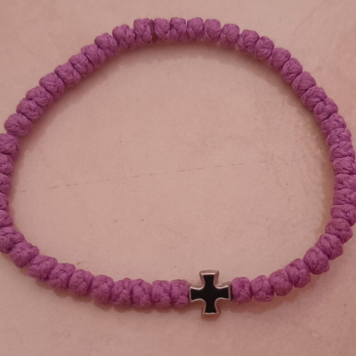 Komboskini with Cross like new, purple