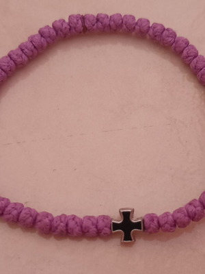 Komboskini with Cross like new, purple