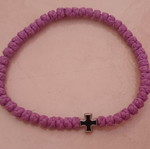 Komboskini with Cross like new, purple