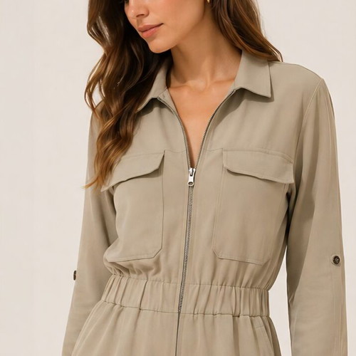Pull & Bear beige dress used, large size with small fit