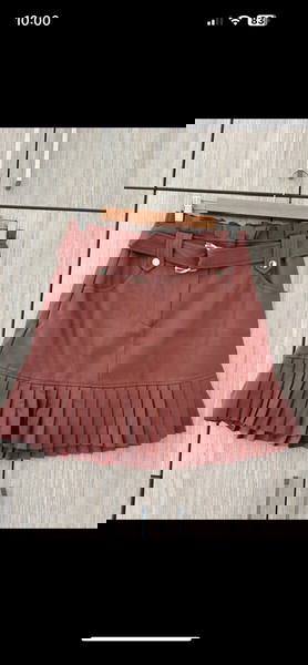 leather Zara skirt