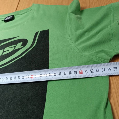 Diesel 55DSL Big Logo Vintage T-shirt size M like new green