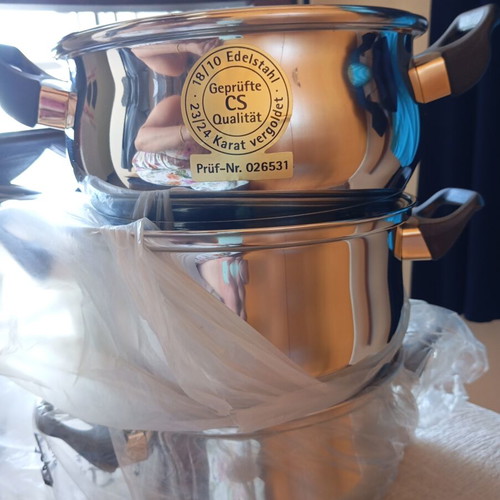 Solingen cookware set of 7 stainless steel pots