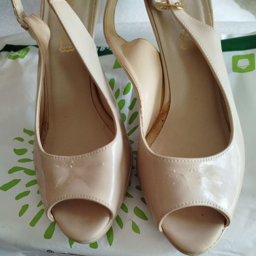 Raggaza nude platform sandals size 39 used
