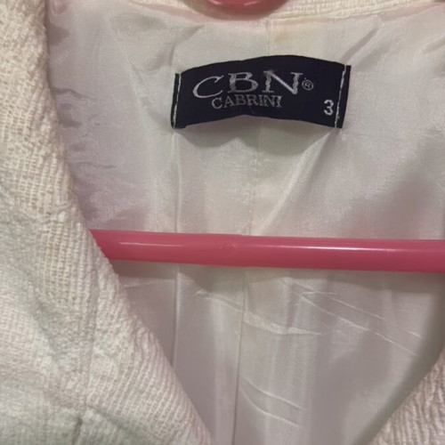 Cabrini coat used, cotton with embossed details
