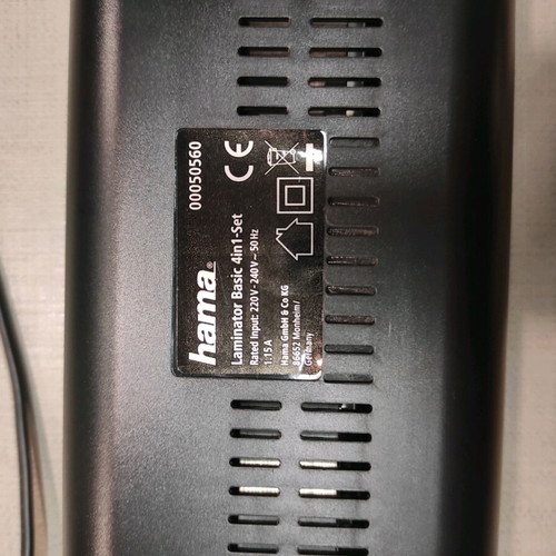 Hama laminator like new with 2 rollers