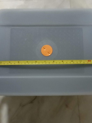 Tupperware 10lt refrigerator storage container with handles and valve