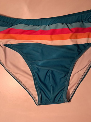 Men's swim briefs new, petrol and dark turquoise, size M