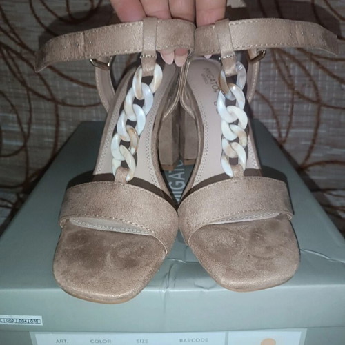Migato beige suede sandals new, size 38