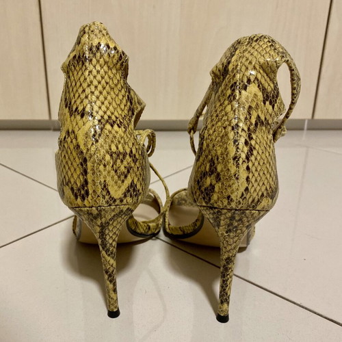 Mango sandals with ankle laces, new, heel height 10cm, size 39