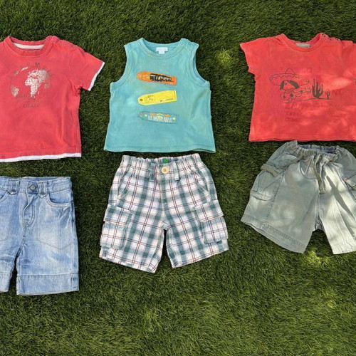 Clothing set for boy 12-18 months like new, 13 pieces summer