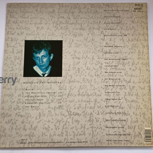 Wim Mertens Motives For Writing vinyl used, classical music