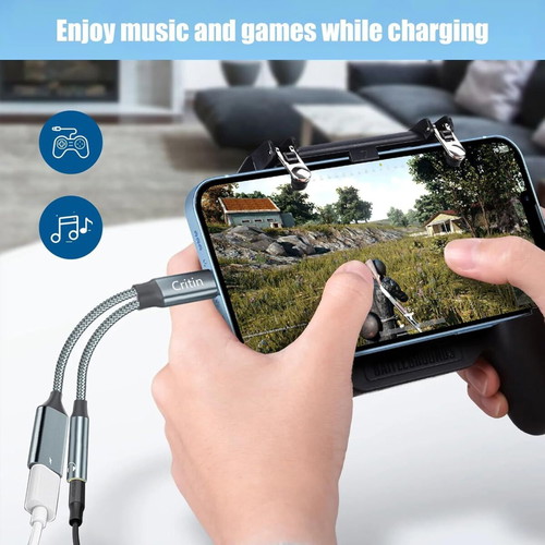 DAC USB C to 3.5mm Aux Adapter with 60W Fast Charging