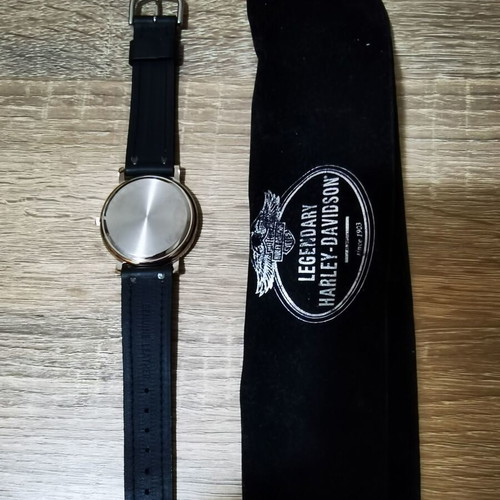 Harley Davidson watch new with black leather strap men's