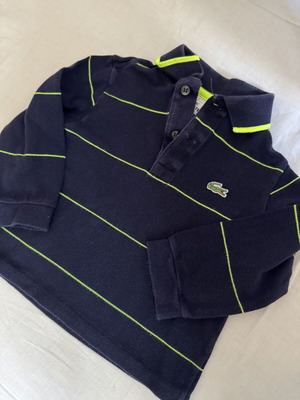 Lacoste μπλούζα σαν καινούργιο, 2 ετών, λεπτή ύφανση, μπλε και κίτρινο